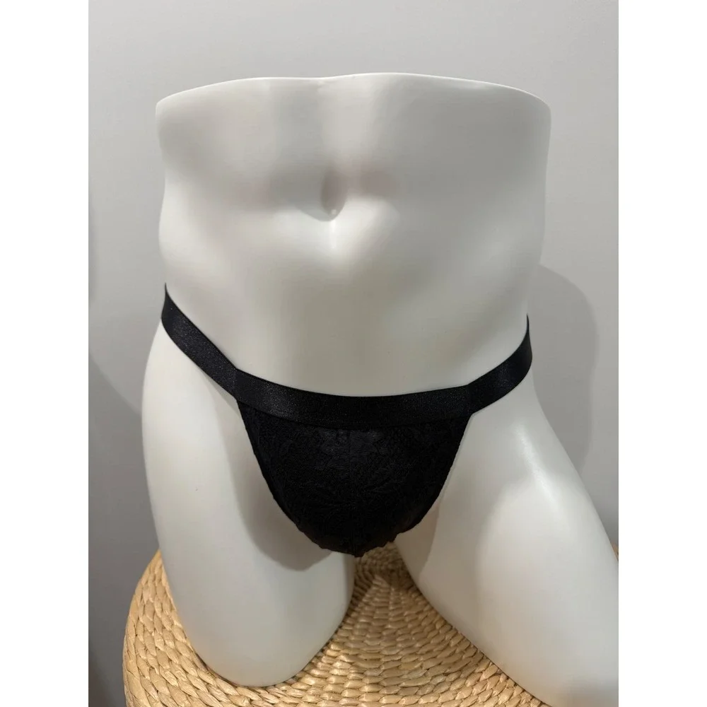 Cosabella Never Say Never Italian Thong Black Lace Men's Size S Made in Italy